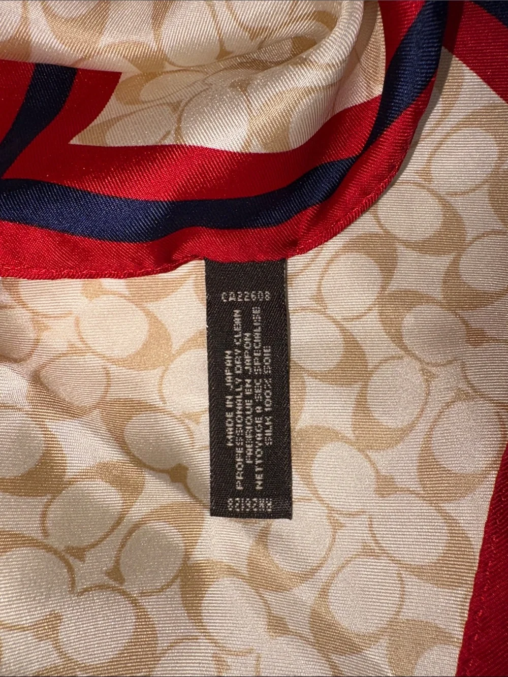 Vintage Coach Silk Scarf